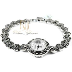 ساعت نقره زنانه طرح سیاه قلم WH-N119 از نمای سفید