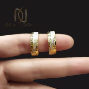 حلقه ست نقره ازدواج طلایی