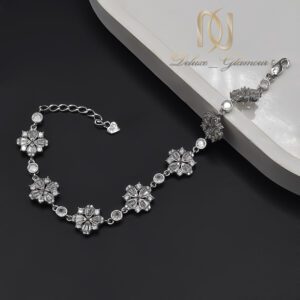 دستبند نقره مدل گل