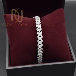 دستبند نقره زنانه نگین دار جدید