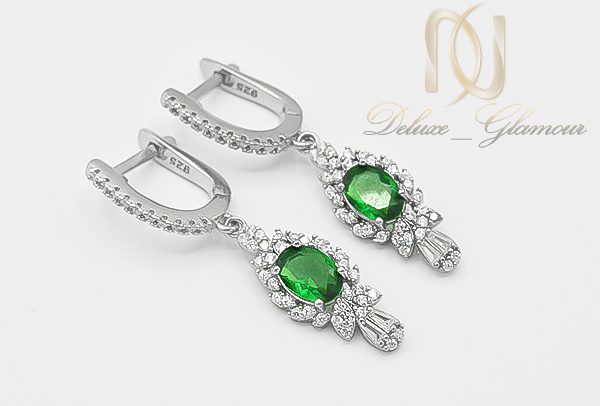 گوشواره های سرویس نقره جواهری