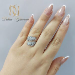 انگشتر نقره زنانه خاص طرح برگ