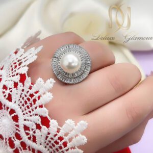 انگشتر زنانه مرواریدی نقره