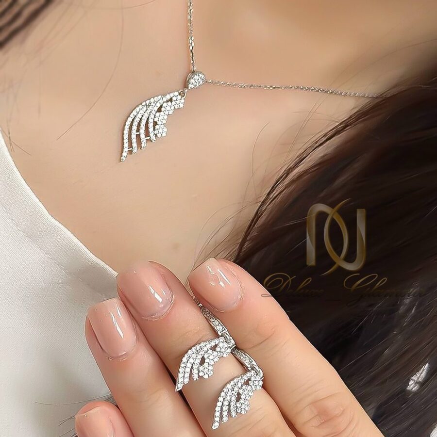 مدل نیم ست نقره زنانه فلاور