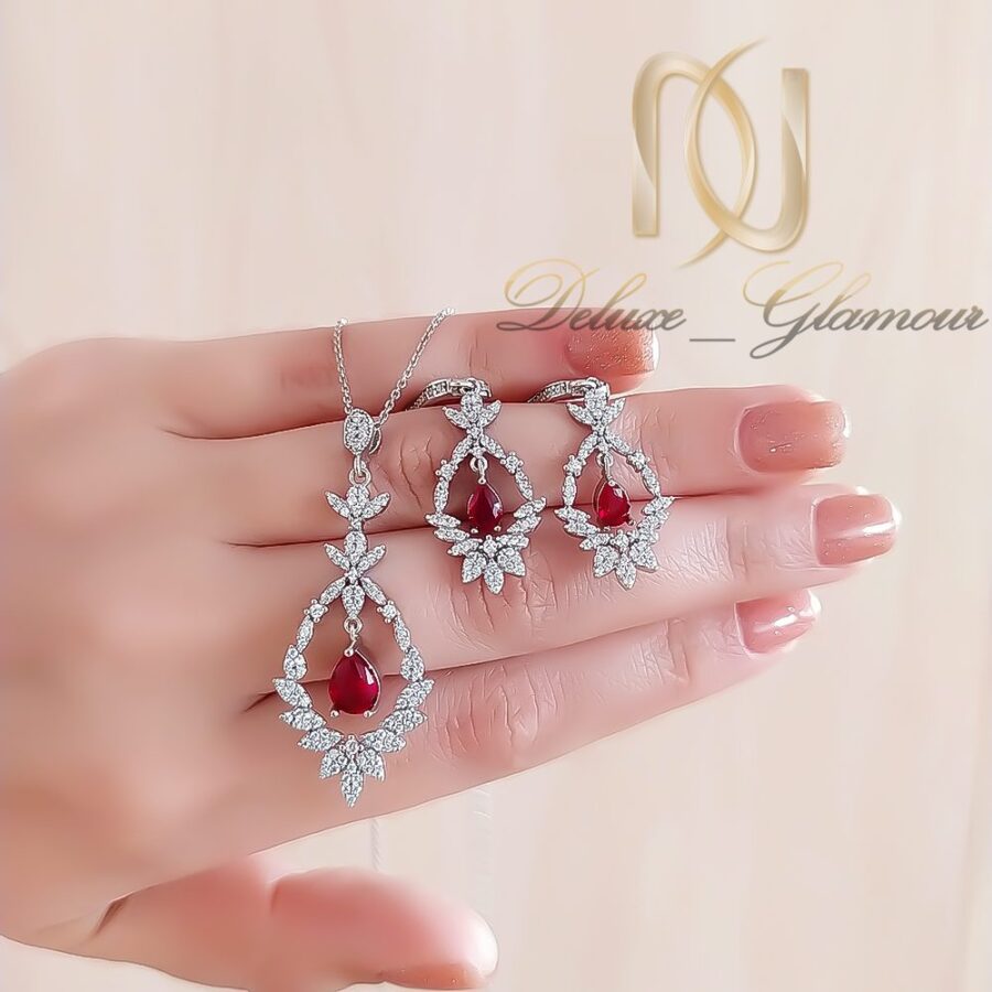 نیم ست نقره زنانه نگین دار سلطنتی