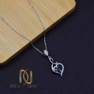 گردنبند نقره قلب آبی خاص