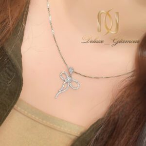 گردنبند نقره زنانه مدل پاپیون
