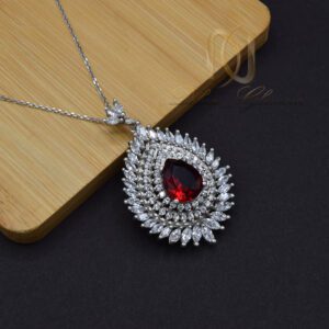 گردنبند نقره زنانه طرح اشک