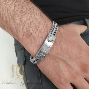 دستبند مردانه استیل ورساچه نقره ای