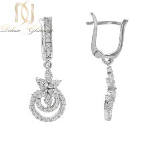 گوشواره نقره زنانه گل نیلوفر
