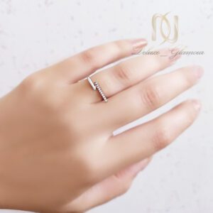 انگشتر نقره زنانه میله ای مینیمال