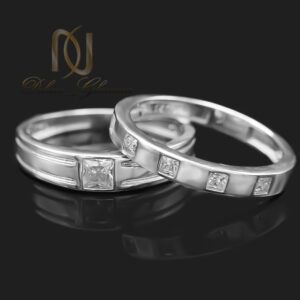 حلقه ست نقره ازدواج نامتقارن