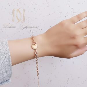 دستبند زنانه ژوپینگ قلب و بی نهایت رنگ ثابت