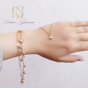 ست دستبند و گردنبند زنانه ژوپینگ مدل قلب