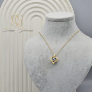 گردنبند زنانه استیل قلب سواروسکی جواهری