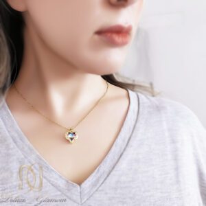 گردنبند زنانه استیل قلب سواروسکی