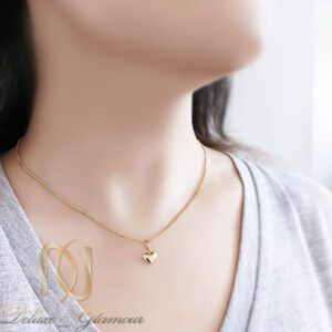 گردنبند ژوپینگ دخترانه مدل قلب طلایی