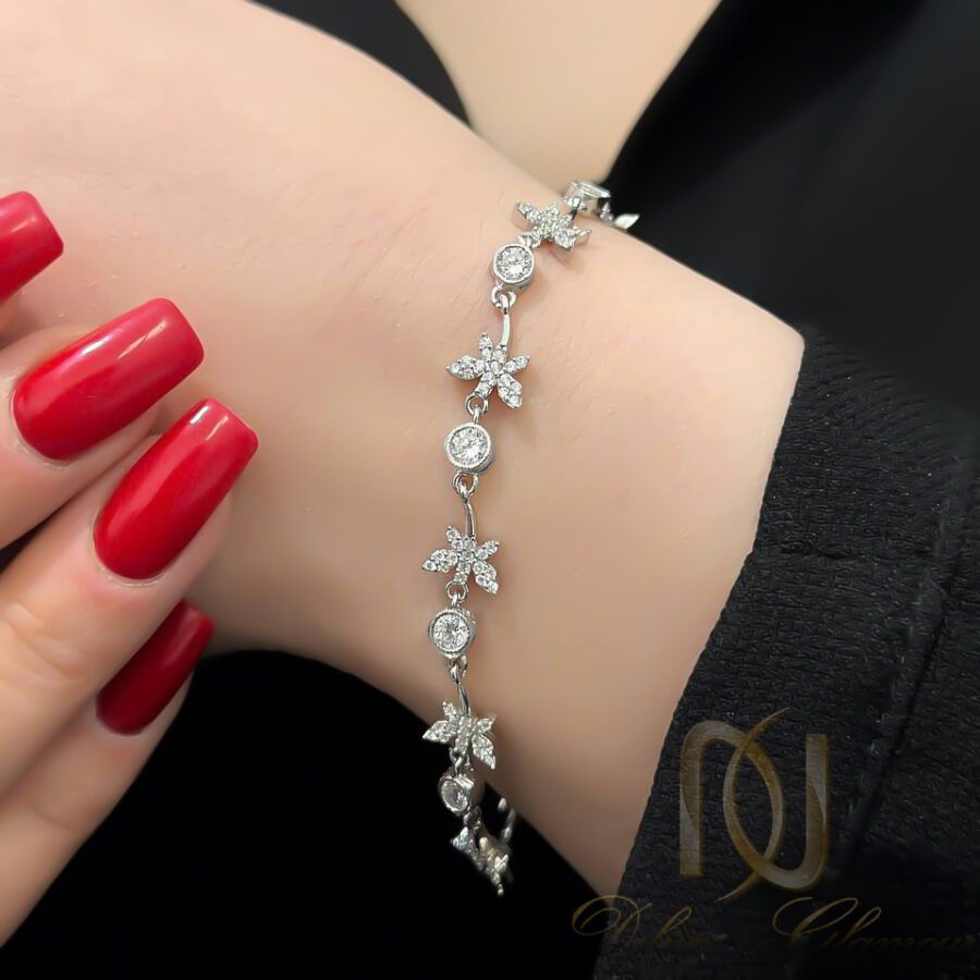 دستبند نقره دخترانه پروانه طرح طلا