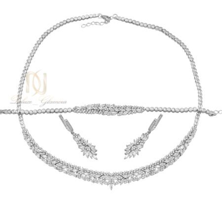 سرویس نقره زنانه نگین دار