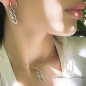 نیم ست نقره زنانه کارتیر زنجیری