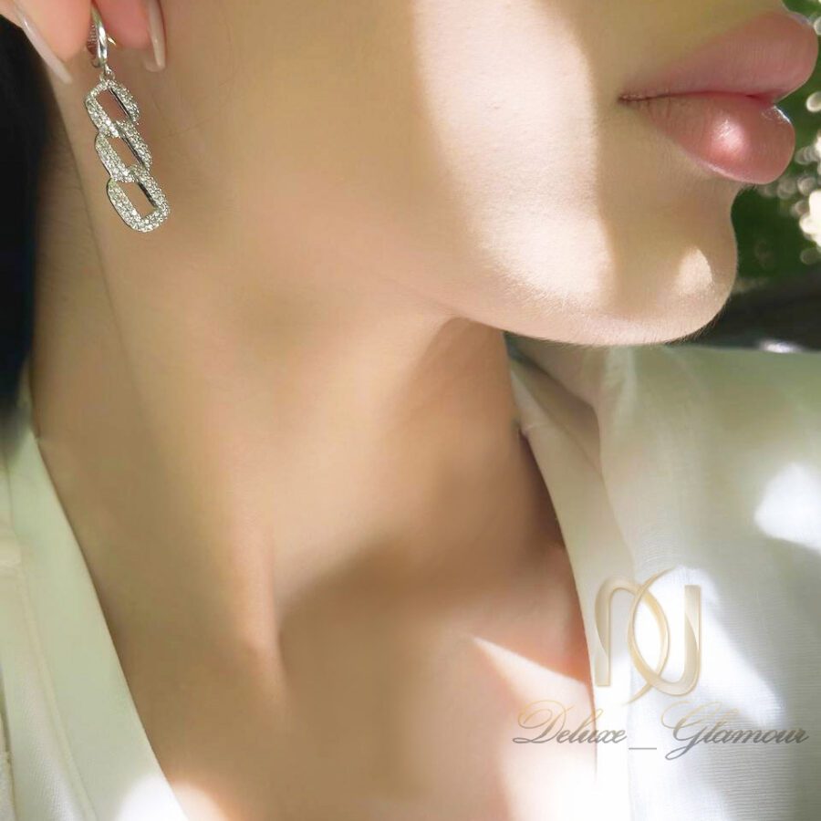 گوشواره نقره زنانه کارتیر زنجیری