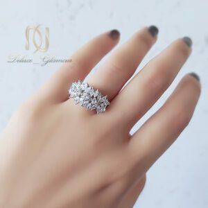 انگشتر نقره زنانه جواهری نگین دار