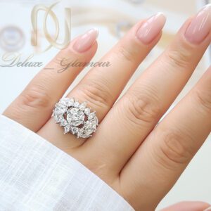 انگشتر نقره زنانه جواهری مارکیز
