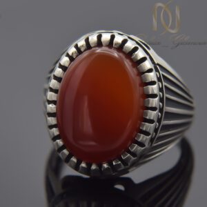 انگشتر نقره مردانه نگین عقیق rg-n220