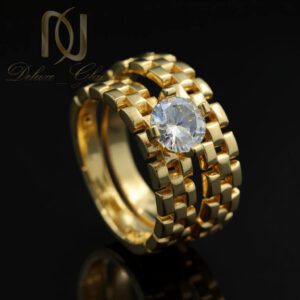 حلقه ست نقره ازدواج مدل رولکس