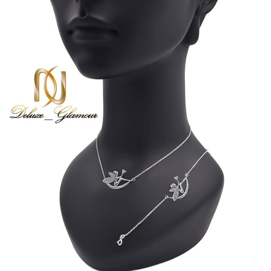 ست نقره زنانه مدل فرشته و ماه