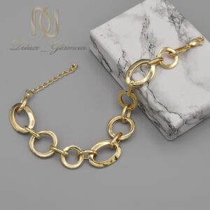 دستبند نقره زنانه با روکش آب طلا