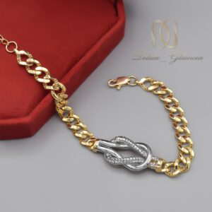 دستبند نقره زنانه گره عشق با بند کارتیر