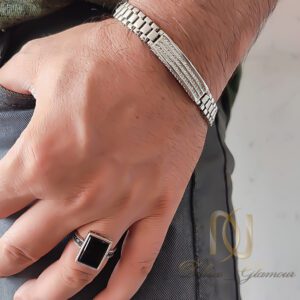 دستبند رولکس مردانه نقره اصل