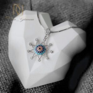 گردنبند نقره خورشید و چشم نظر