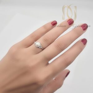 انگشتر نقره دخترانه مرواریدی ظریف