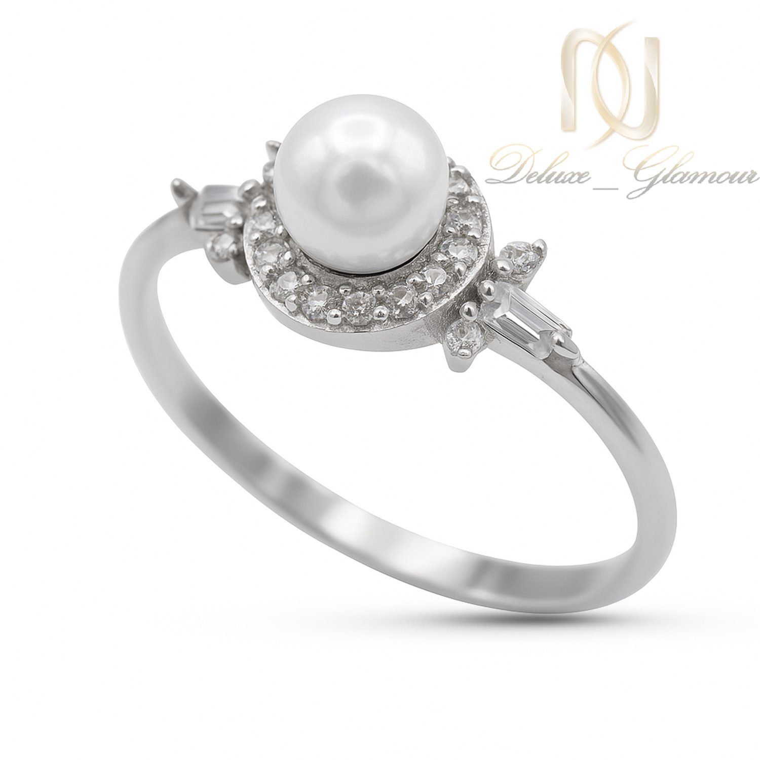 انگشتر نقره دخترانه مرواریدی