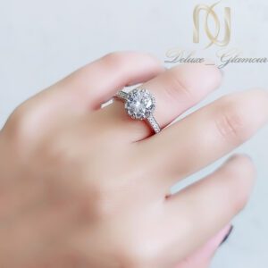 انگشتر نقره زنانه تک نگین خاص