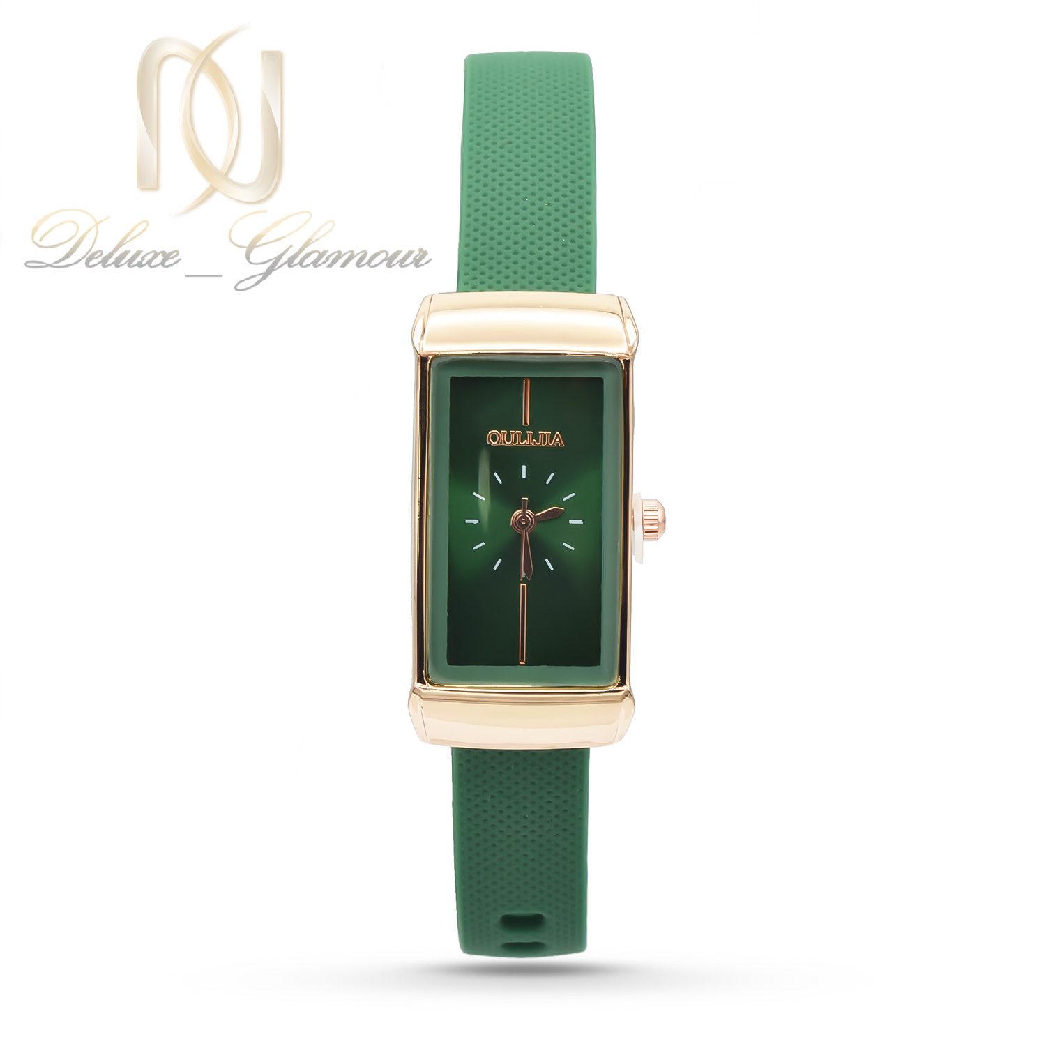 ساعت مچی زنانه اولیجیا سبز و رزگلد
