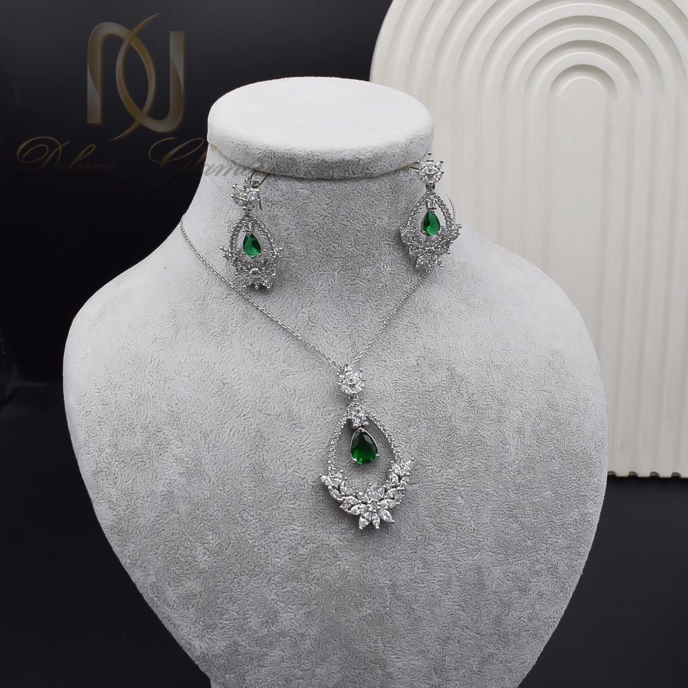 نیم ست نقره زنانه سلطنتی جواهری