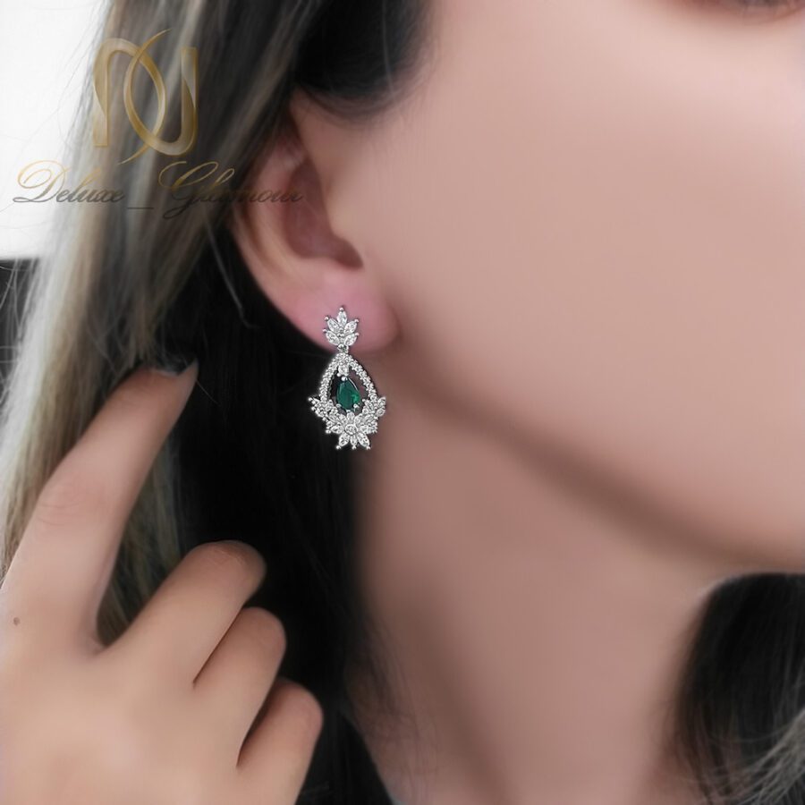 نیم ست نقره زنانه سلطنتی نگین مارکیز