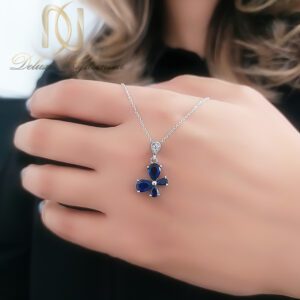 گردنبند متعلق به نیم ست نقره زنانه پروانه