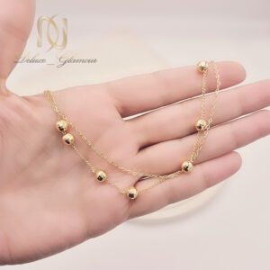 پابند استیل زنانه گوی دار ( ساچمه ای)