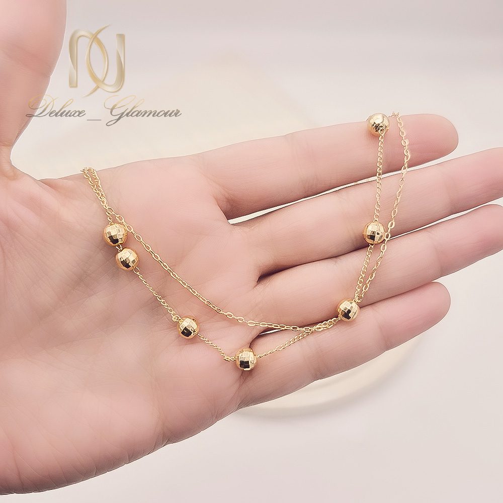 پابند استیل زنانه گوی دار ( ساچمه ای)