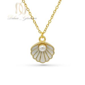 گردنبند استیل دخترانه صدف و مروارید