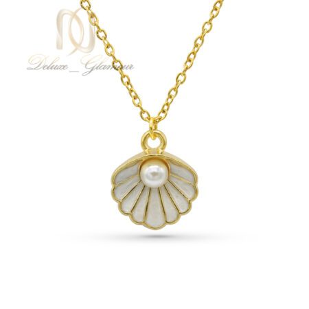 گردنبند استیل دخترانه صدف و مروارید