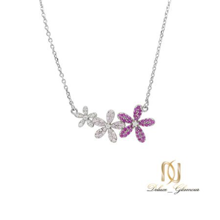 گردنبند نقره زنانه مدل گل ne-n341