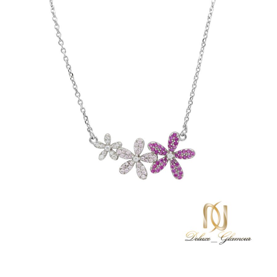 گردنبند نقره زنانه مدل گل ne-n341