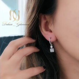گوشواره نقره امرالدکات و فلاور