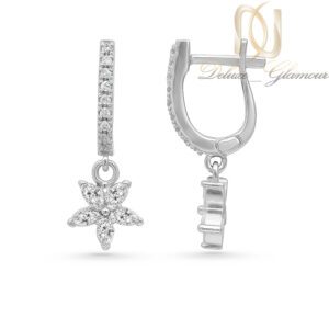 گوشواره نقره زنانه مدل گل