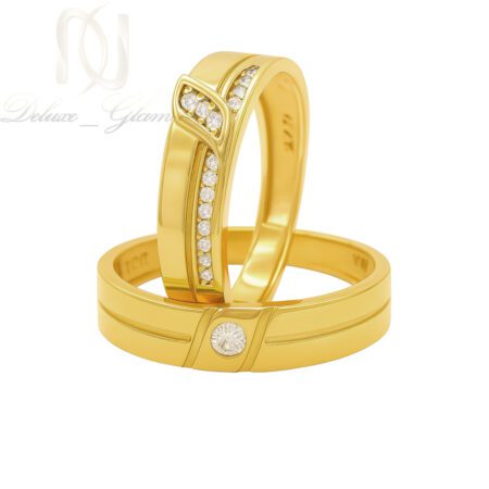 حلقه ست نقره عیار 925 طلایی